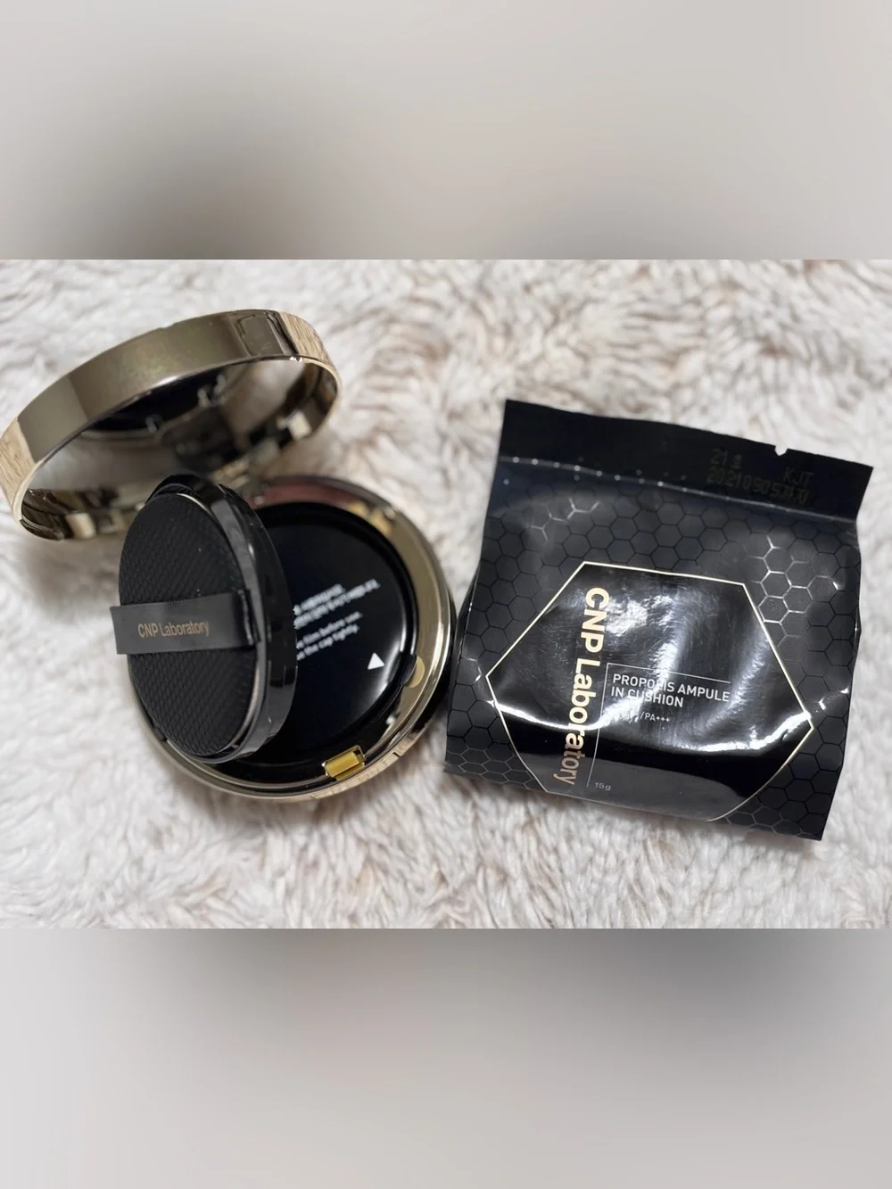 CNP - Propolis Ampoule in Cushion + Refill in Light Beige + SPF 50